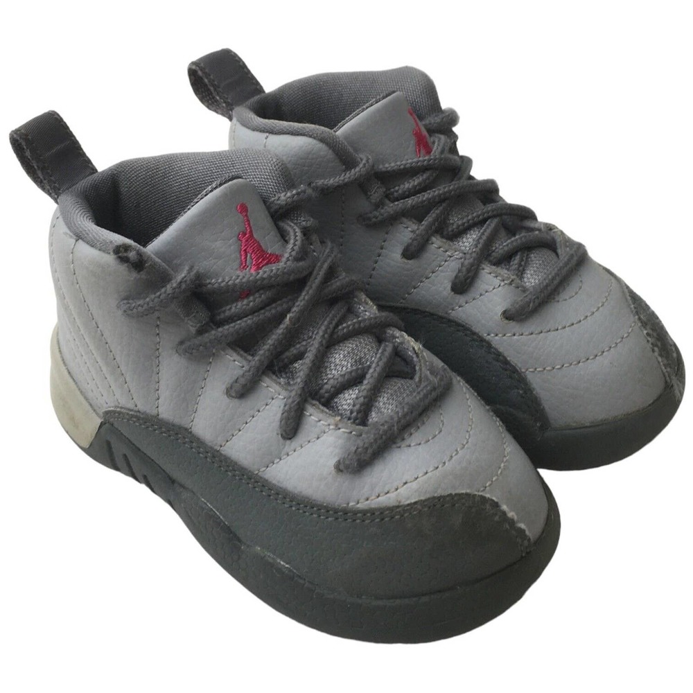 Nike Air Jordan 12 Retro GT 819666 029 Sneaker Wolf Gray Vivid Pink Baby 7C